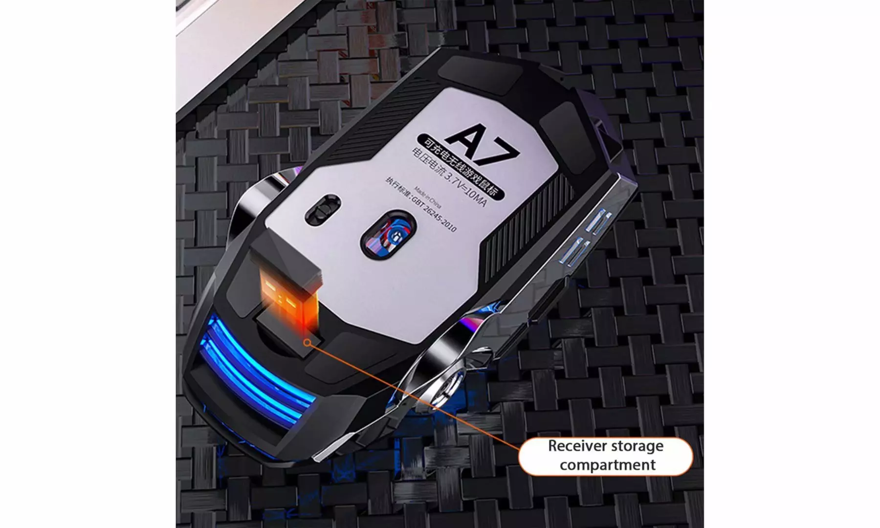 Bluetooth Wireless Charging Gaming Mouse Luminous Mechanical Mouse - Second Medium