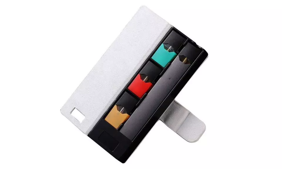 Portable Charging Leather Case Compatible with JUUL Vape Pen Devices - Second Medium