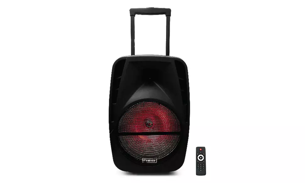 Fisher FBX1520 15-inch Portable Wireless Speaker System w/ Colorful Lights - Primary Image