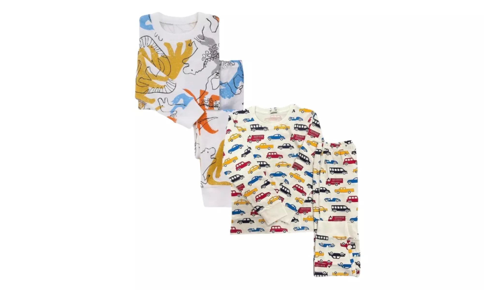 2 Pack Kids Printed Super Soft Cotton Pajamas - Second Medium
