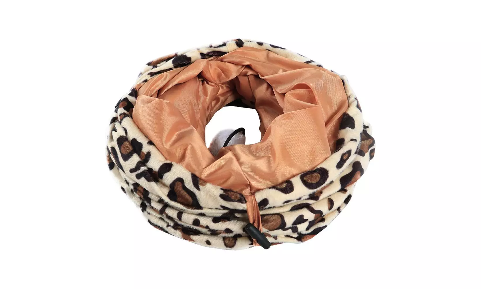 Topeakmart Long Cat Kitten Tunnel Leopard Print Kitten Toys 2 Holes - Second Medium