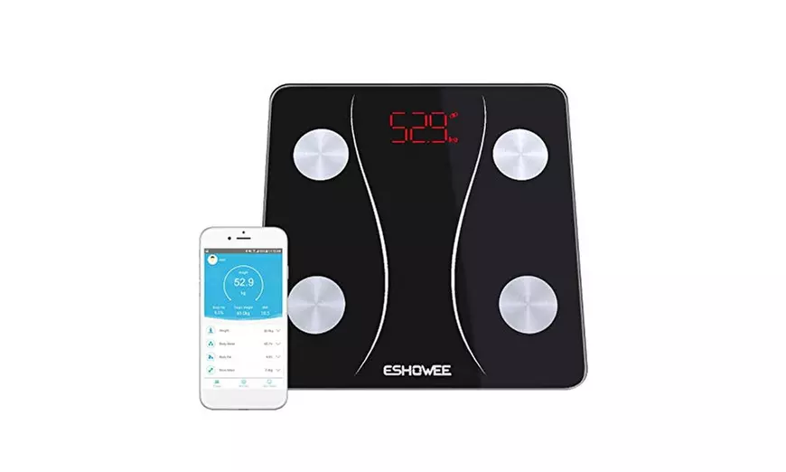 Bluetooth Body Fat Weight Scale ESHOWEE Smart BMI Scale Digital Bathroom  - Primary Image