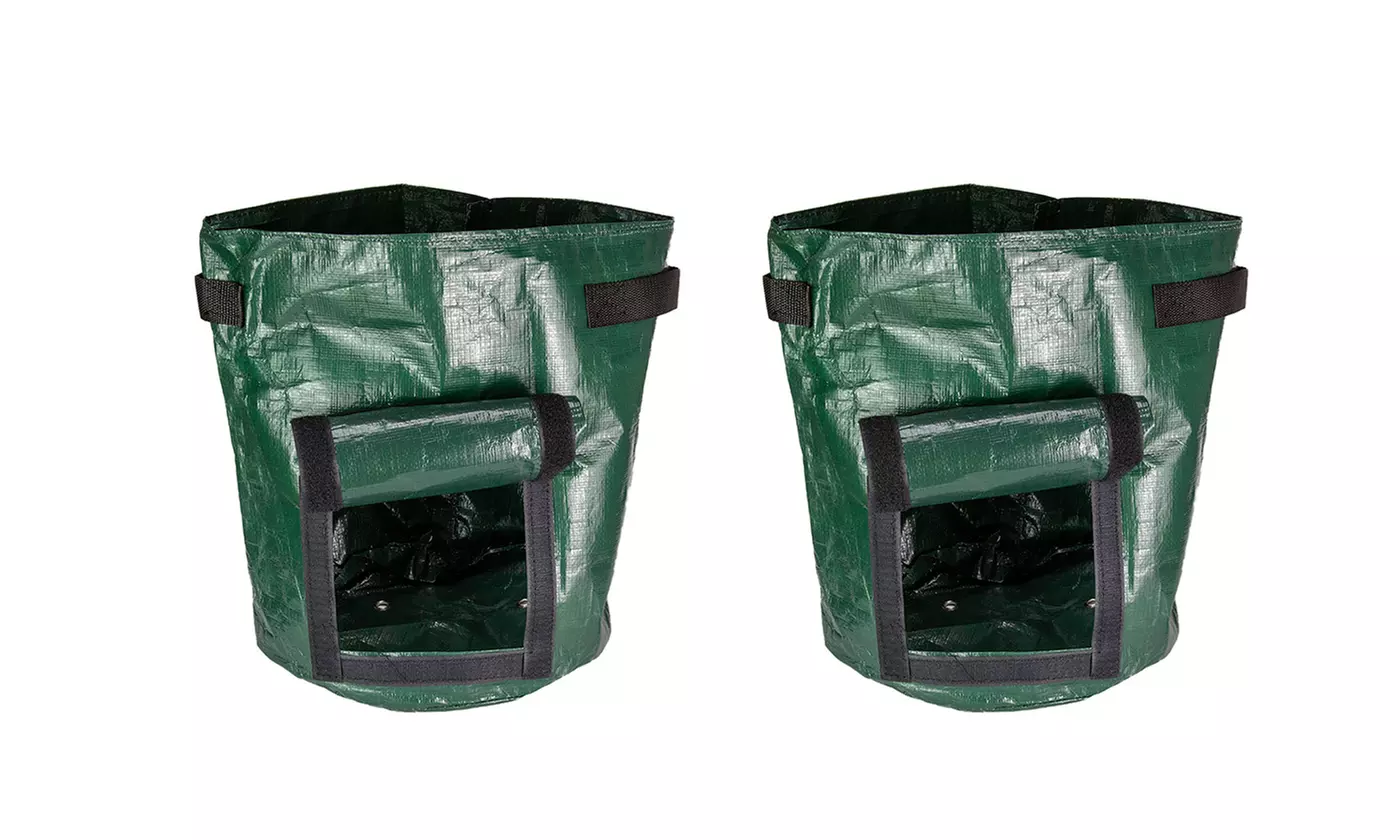2-4 Pack DIY Potato Grow Planter PE Cloth Planting Container Bag Thicken Garden