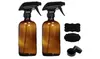 16 Oz Amber Glass Spray Bottles (2-Pack)