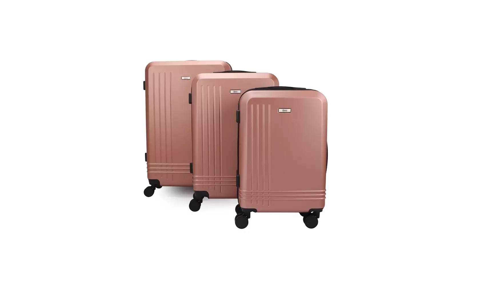 3-Piece Hardside Luggage Set with 360 Dual Spinner Wheels and Combo Lock