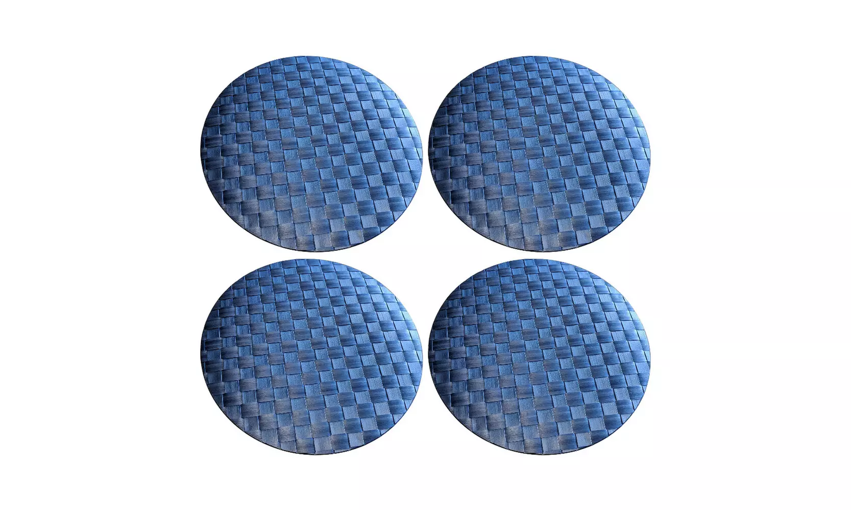 Saleen Round Placemat (Marine Blue, Set of 4) - Primary Image