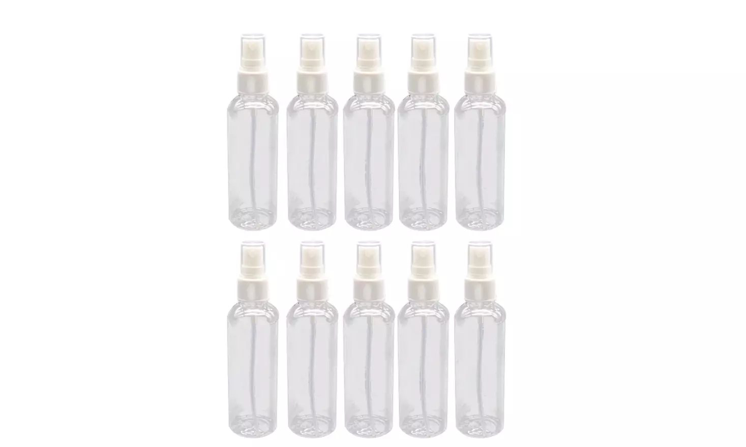 10PCS 100ml Travel Transparent Plastic Perfume Atomizer Empty Spray Bottle  - Primary Image