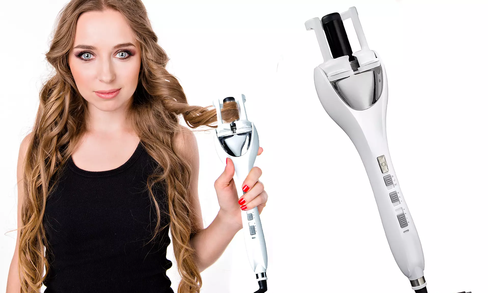 Spectacular Insta Curl Automatic Tulip Curling Iron Hair Curling Wand - Second Medium