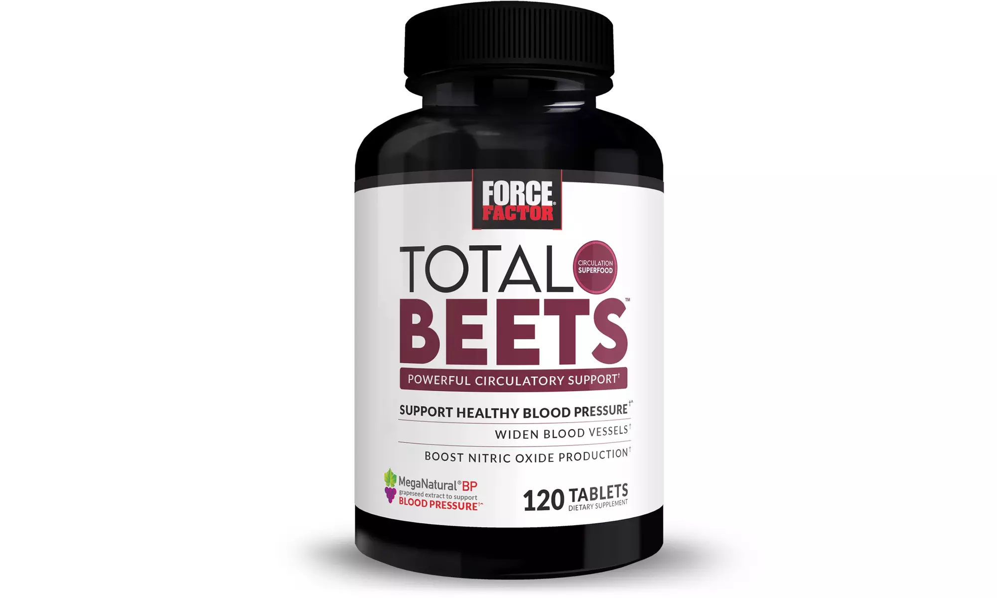 Force Factor Total Beets, Beet Root Tablets, Powerful Circulation Superfood - Primary Image