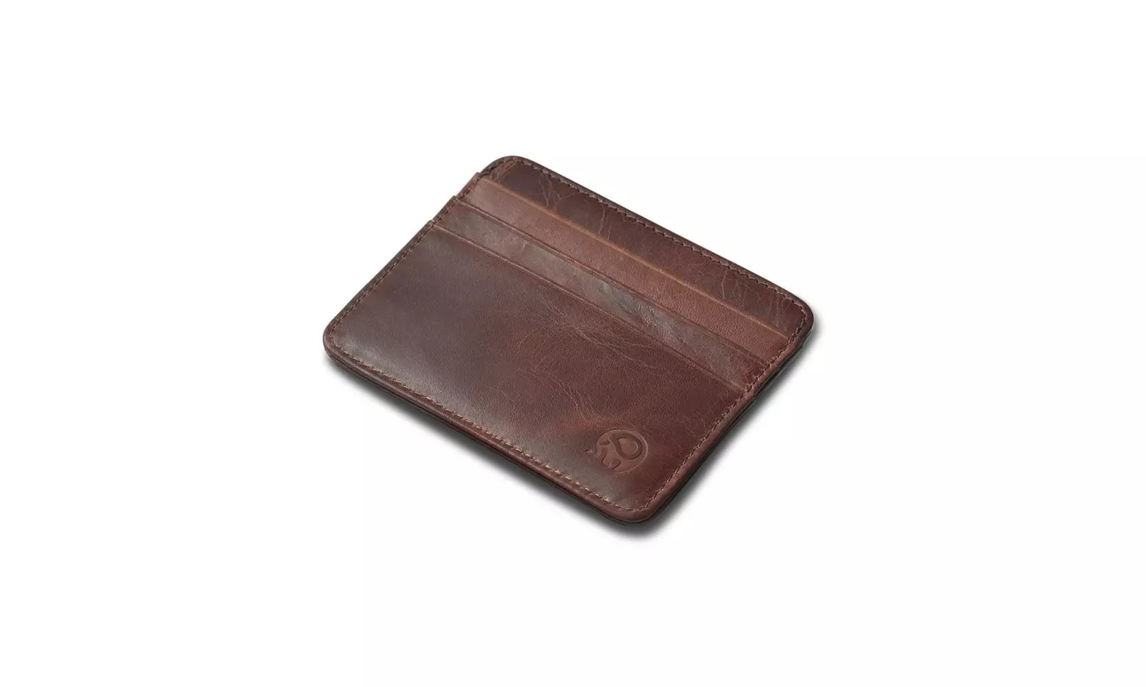 Mens Slim Minimalist Front Pocket Wallet Genuine Leather Credit Card ID Holder  - Primary Image