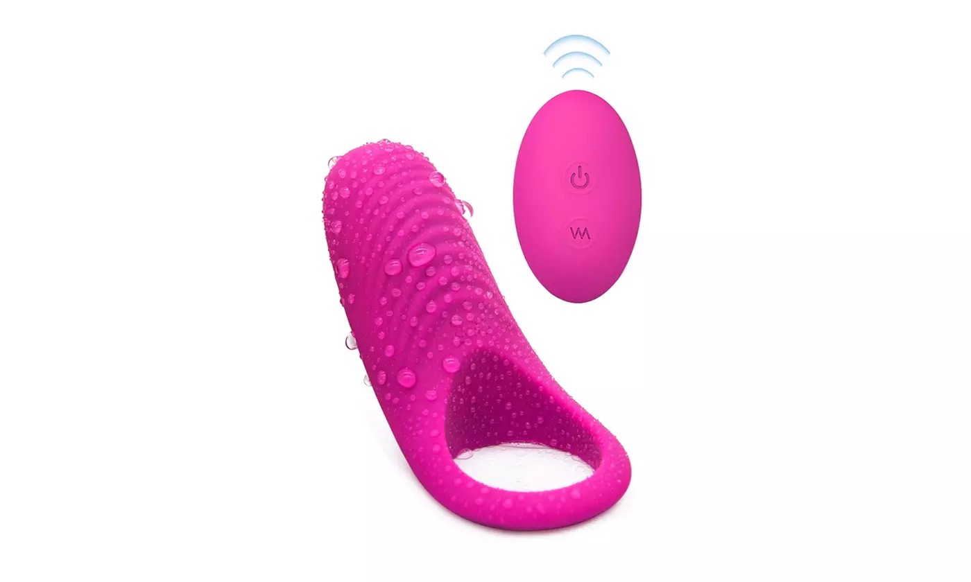 10 Vibration Modes Soft Design Waterproof Silicone Vibrating Lock Tool Ring - Primary Image
