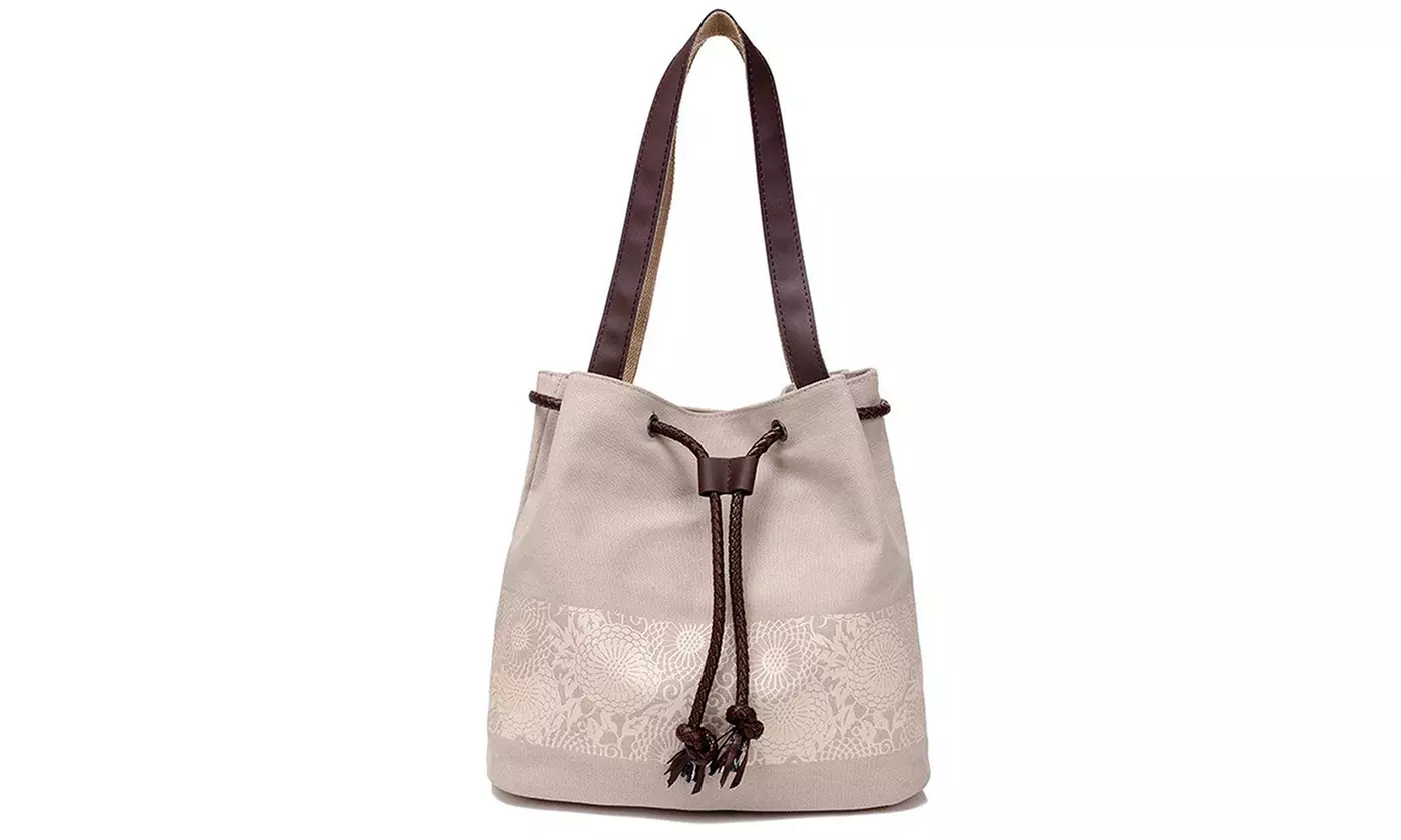 Women Retro Canvas Handbag Large Messenger Casual Travel Purse Tote Shoulder Bag