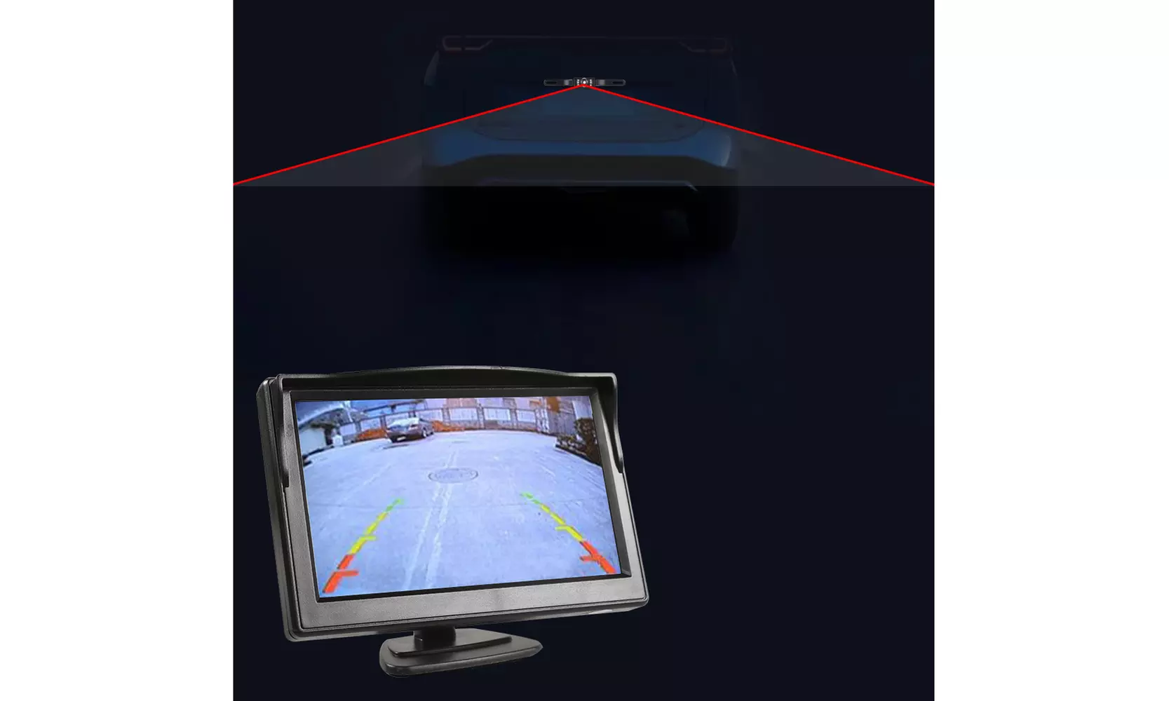 Backup Camera Wireless Car Rear View HD Parking System Night Vision 5" Monitor - Second Medium