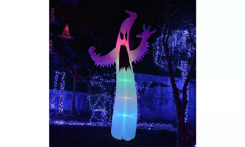 12ft Large LED Halloween Inflatable Scary Ghost - Primary Image