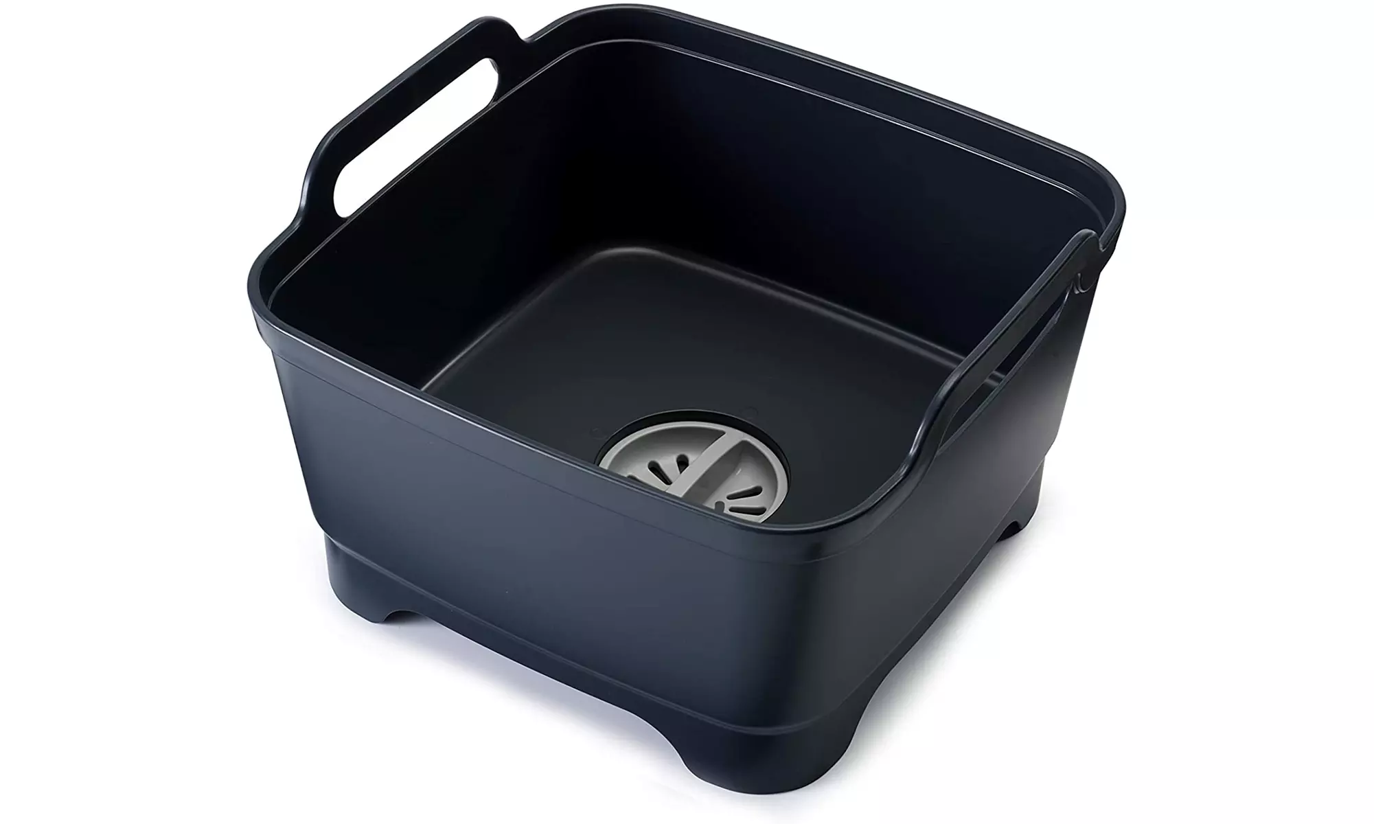 Joseph Joseph Wash & Drain Wash Basin Dishpan w Draining Plug Carry Handles Grey - Primary Image
