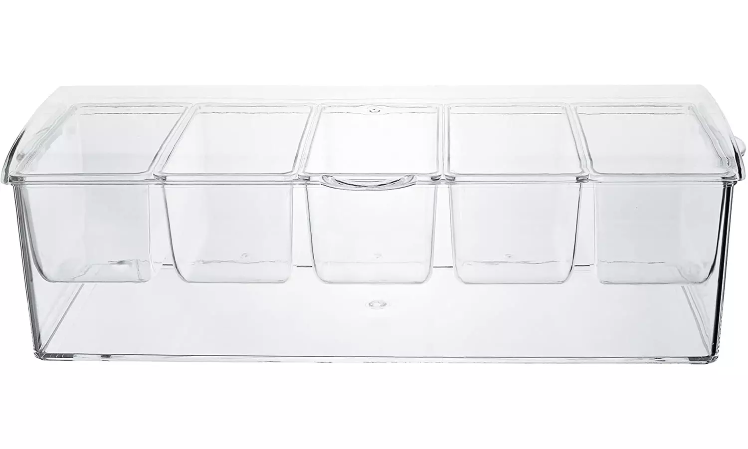 Estilo Food Divider w/ Ice Core, Clear (5 Sections) - Second Medium