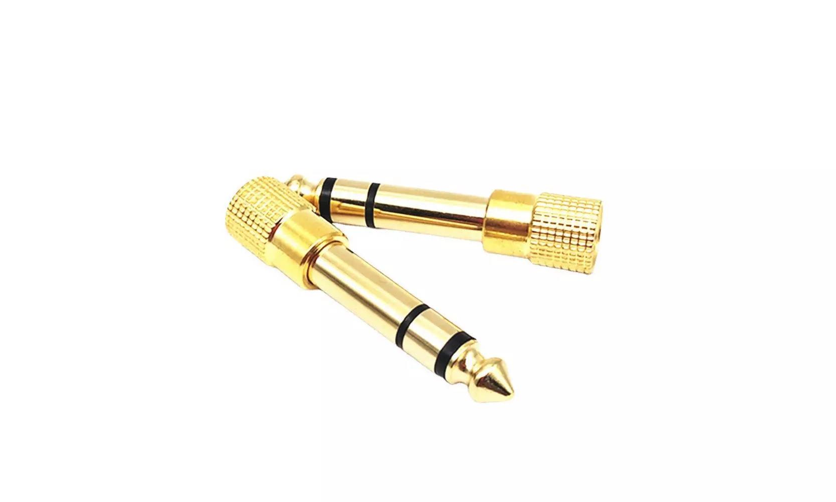 US 10-20 Pcs 6.35mm 1/4" Male to 3.5mm 1/8" Female TRS Stereo Audio Adapter
