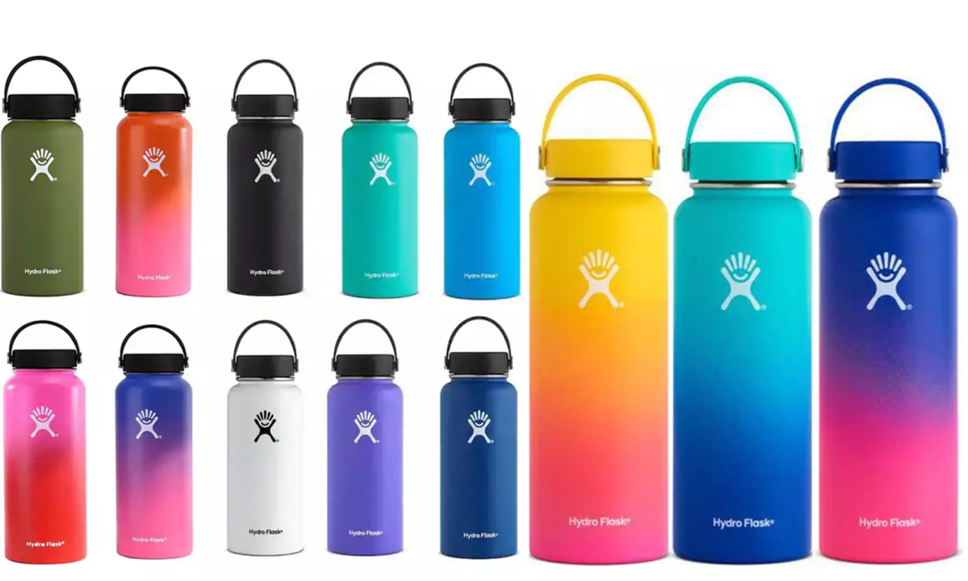 Hydro Flask Wide Mouth Water Bottle with Straw Lid ( 32 Oz & 40 Oz) - Primary Image
