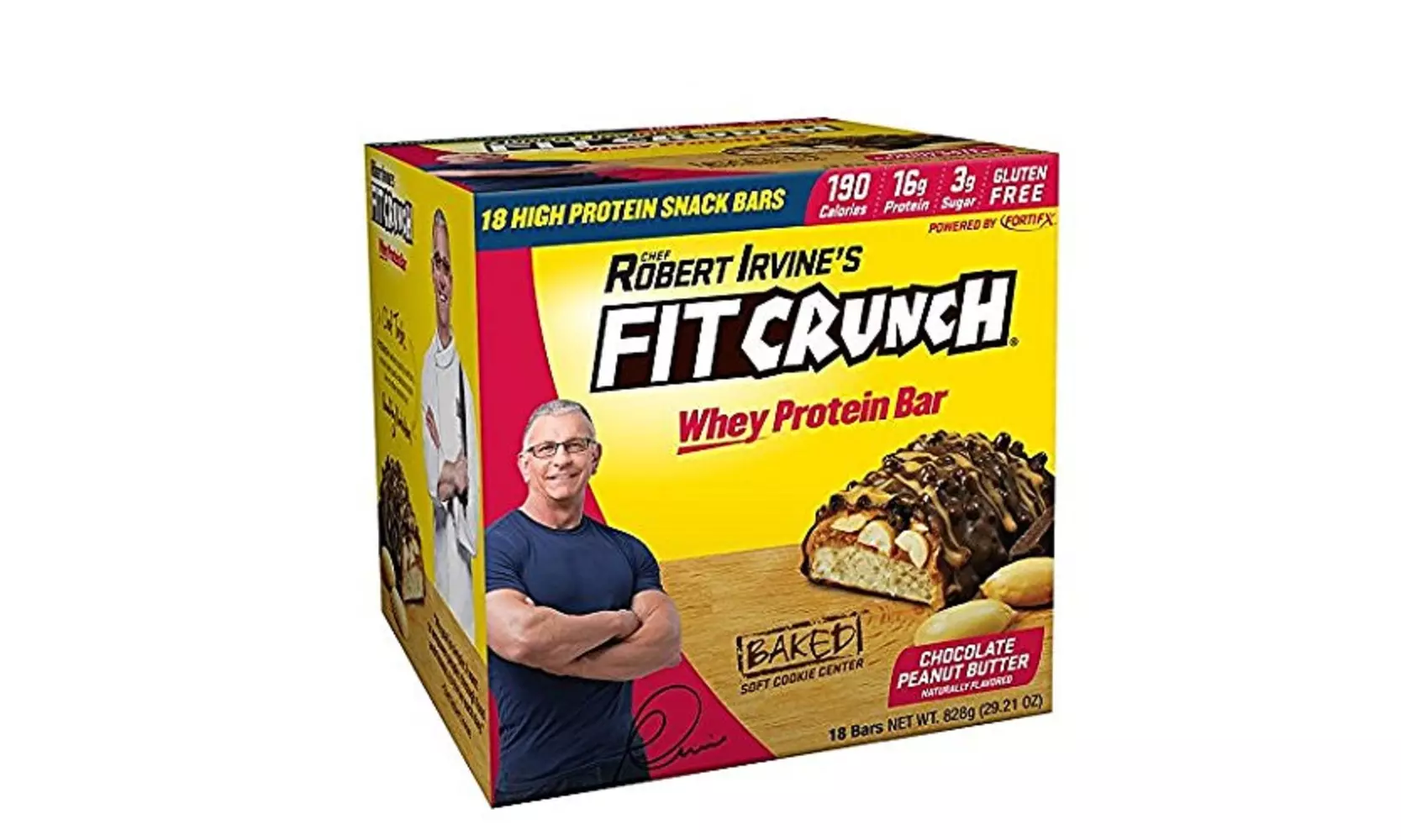 FITCRUNCH Snack Size Protein Bars by Robert Irvine Worlds Only 6Layer Baked Bar - Primary Image