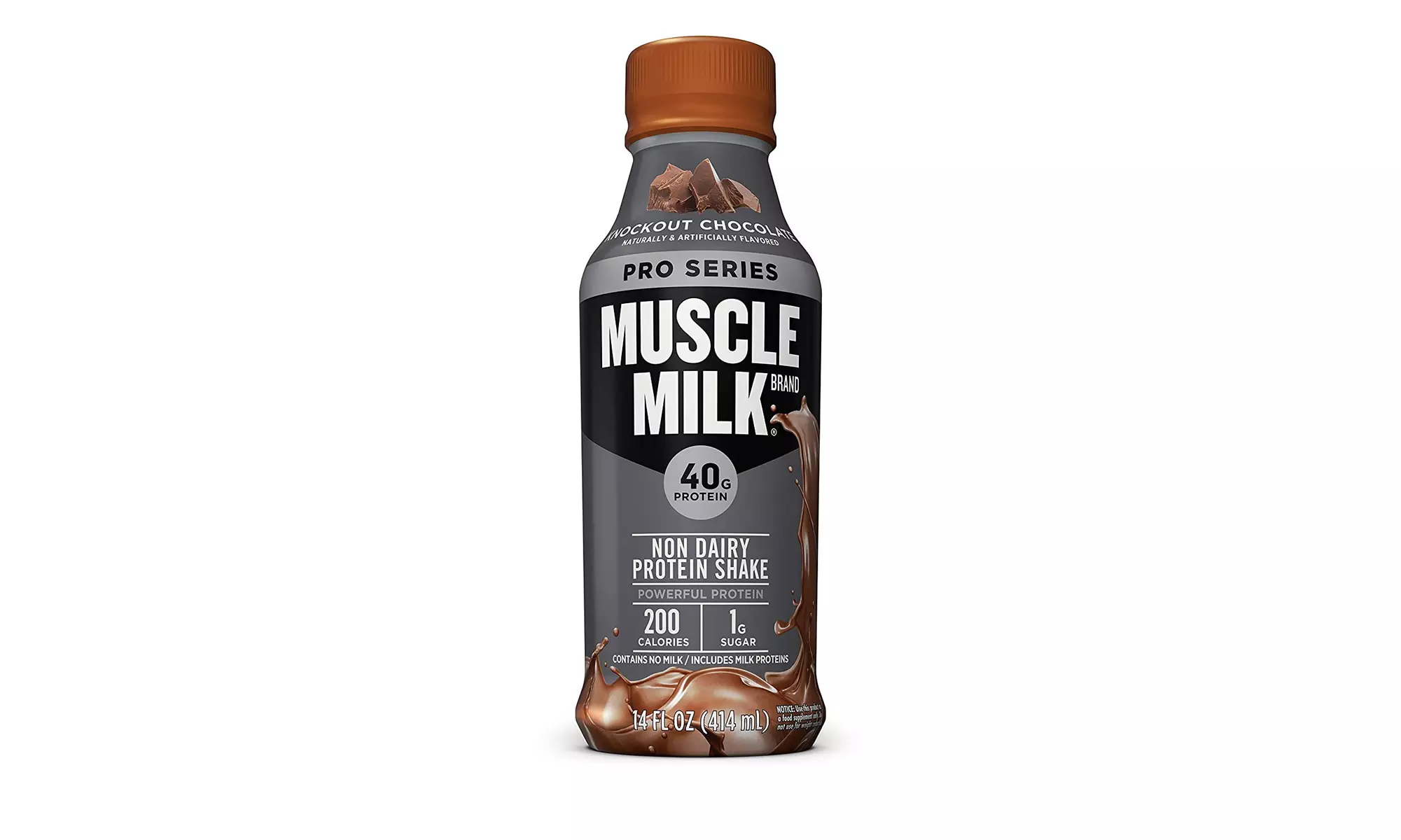 Muscle Milk Pro Series Protein Shake, Knockout Chocolate, 14 FL OZ, 12 count - Second Medium