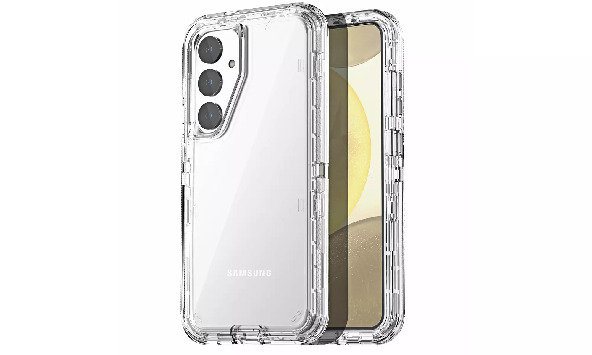For Samsung Galaxy S24 Ultra/S24 Plus Shockproof Protective 3 Layer Hard Case