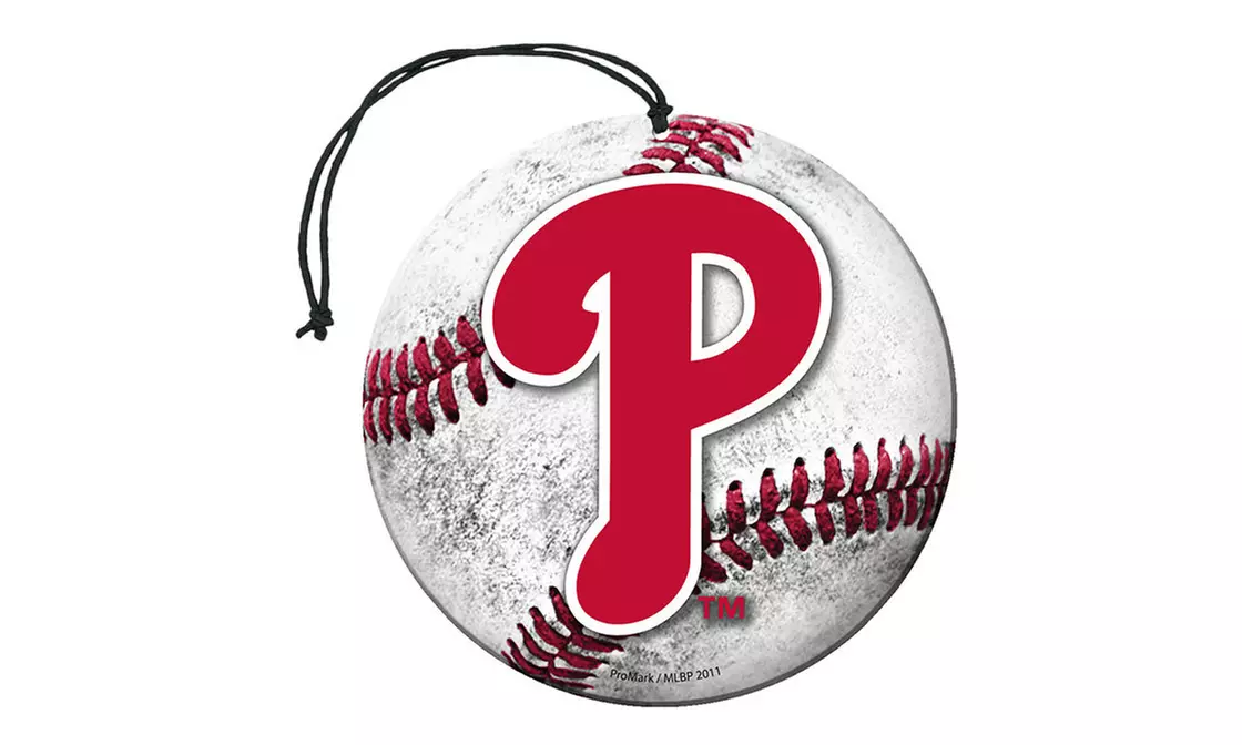 Philadelphia Phillies Baseball Air Freshener Nu-Car Scent 3 Pack Car Truck NEW!! - Primary Image