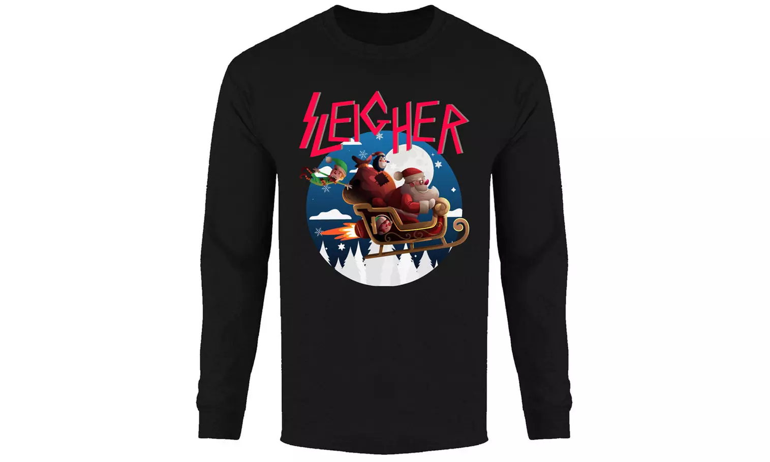 Men's Christmas Spirit Holiday Festive Long Sleeve Shirt (S-2XL)