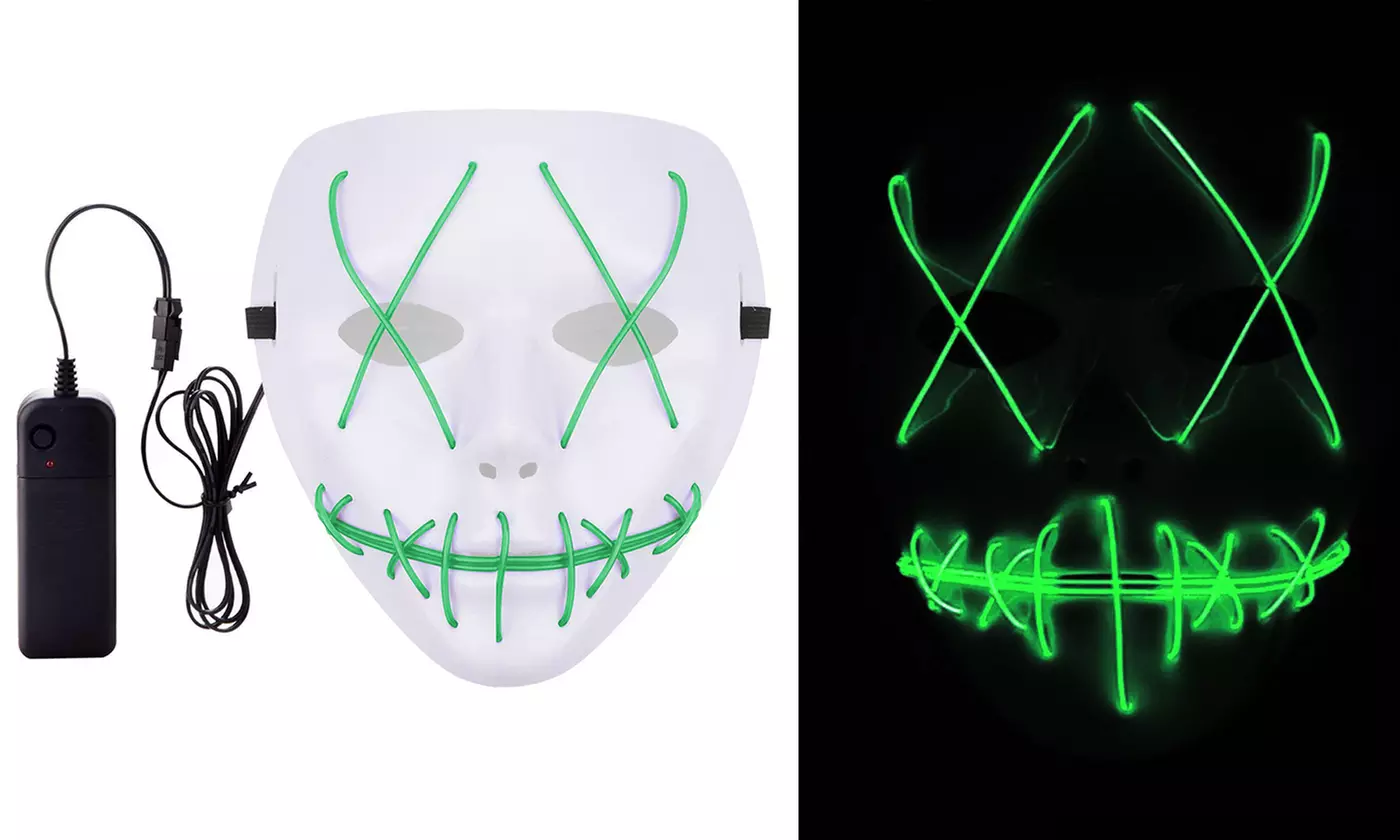 Halloween LED Purge Mask Light Up Funny Masks