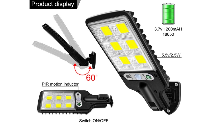 Up To 80% Off on 600W LED Solar Wall Light Mot... | Groupon Goods