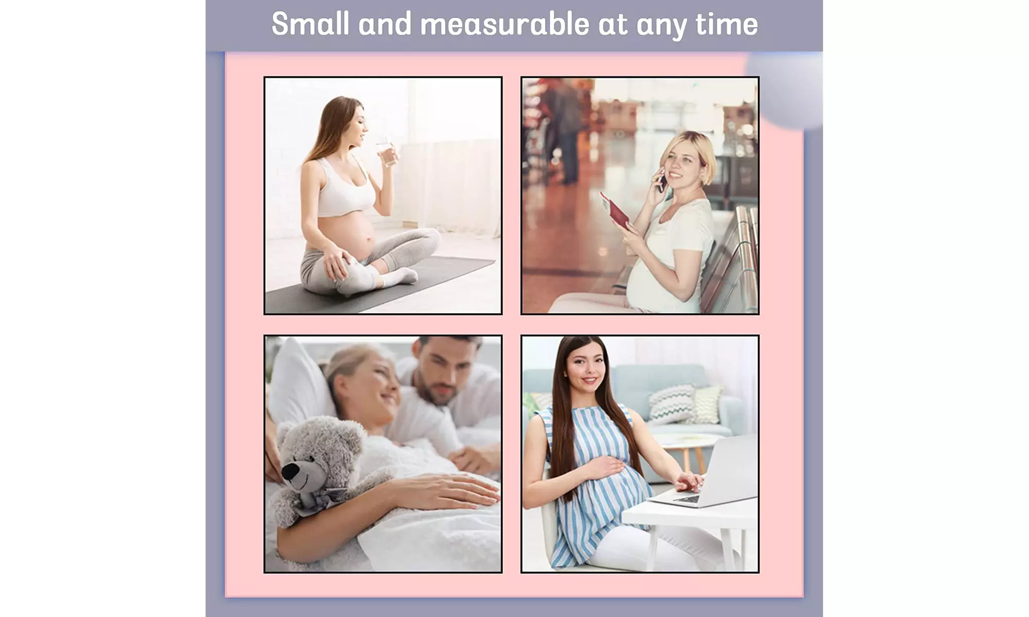 Fetal Monitor,Baby Heartbeat Monitor Pregnancy Doppler for New Mom Use at Home - Second Medium