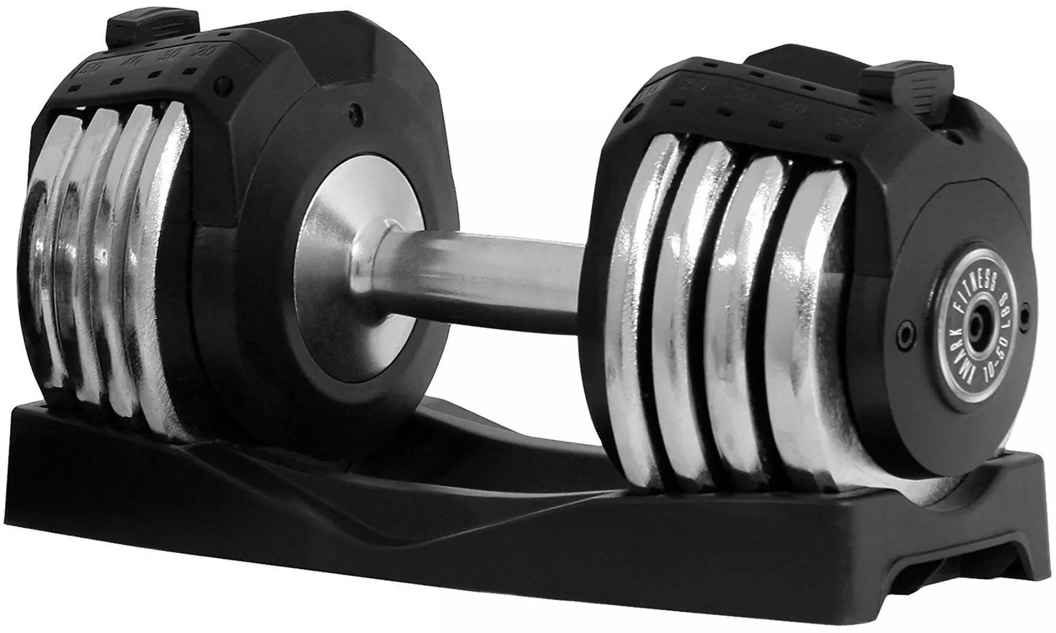 XMark Fitness XM-3307 50 lb Adjustable Dumbbell - Primary Image