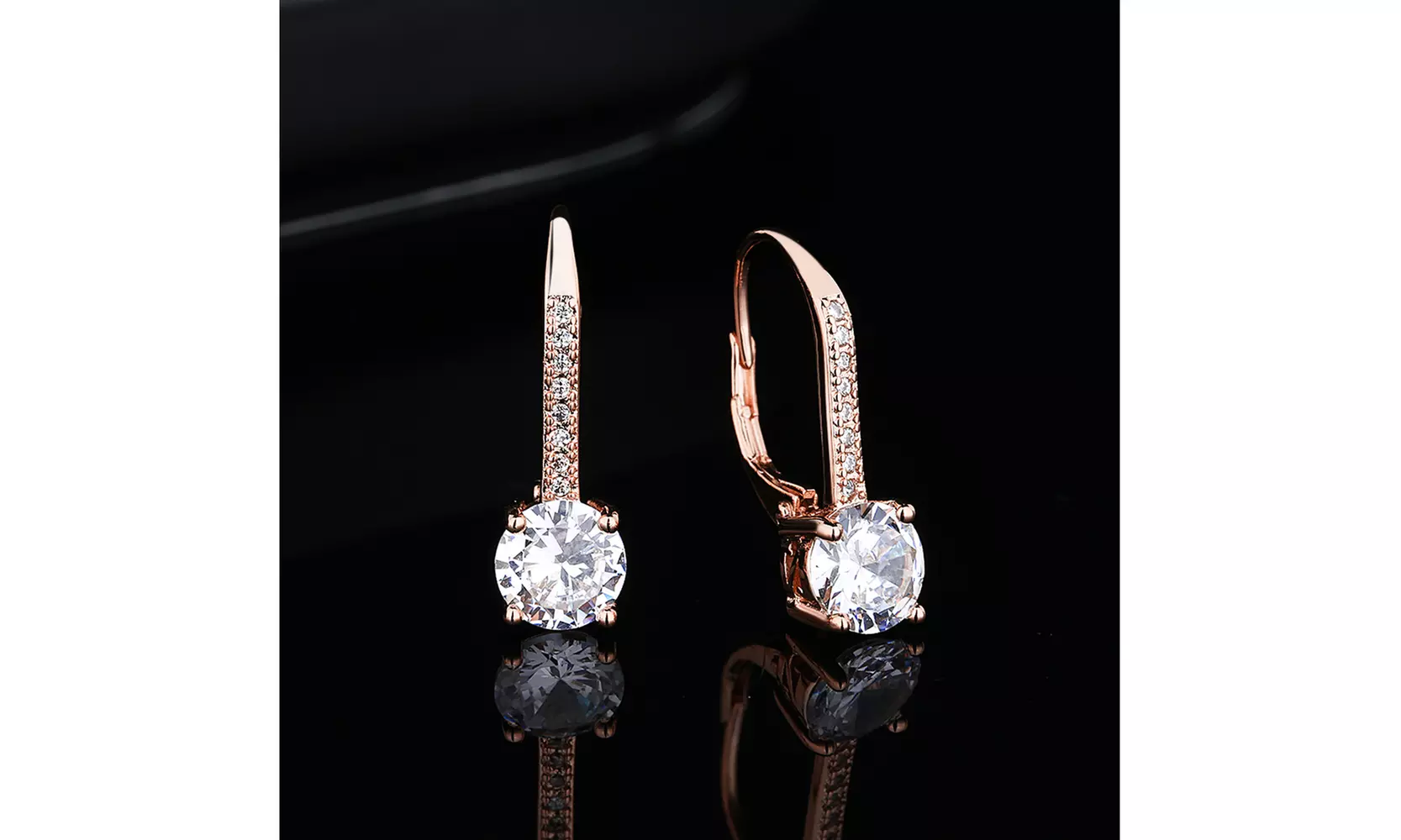 Leverback Earrings Made with crystals from Swarovski