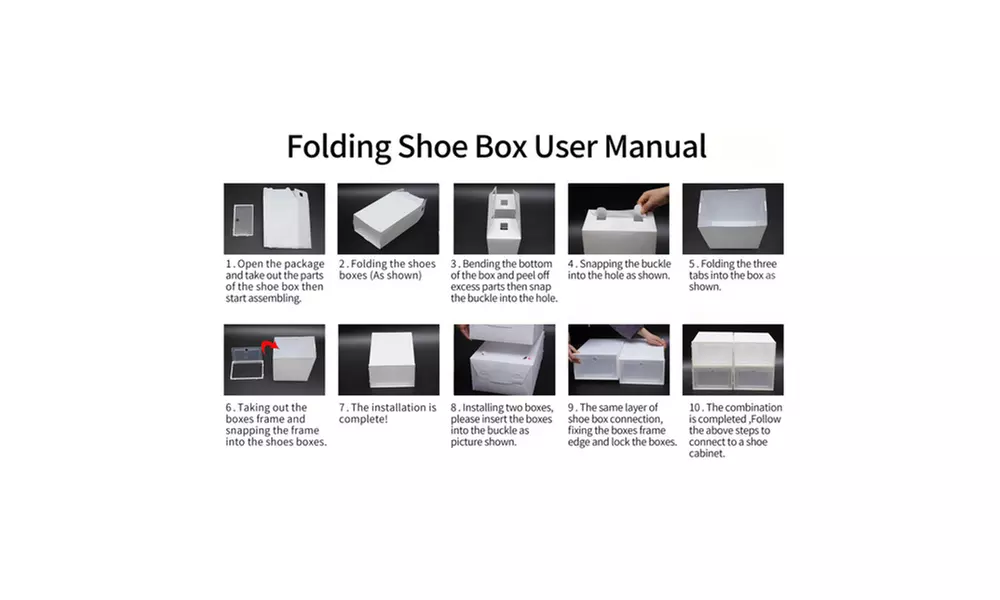 24 Pack Shoe Storage Box Clear Plastic Stackable Shoe Organizer for Closet - Second Medium