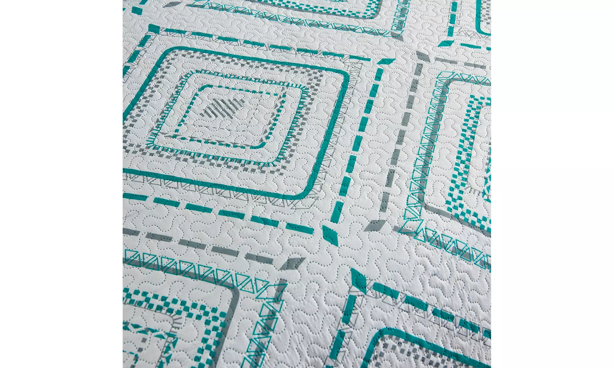 JML 3-Piece Reversible Quilt Set,Home Collection Printed Bedspread With 2 Shams