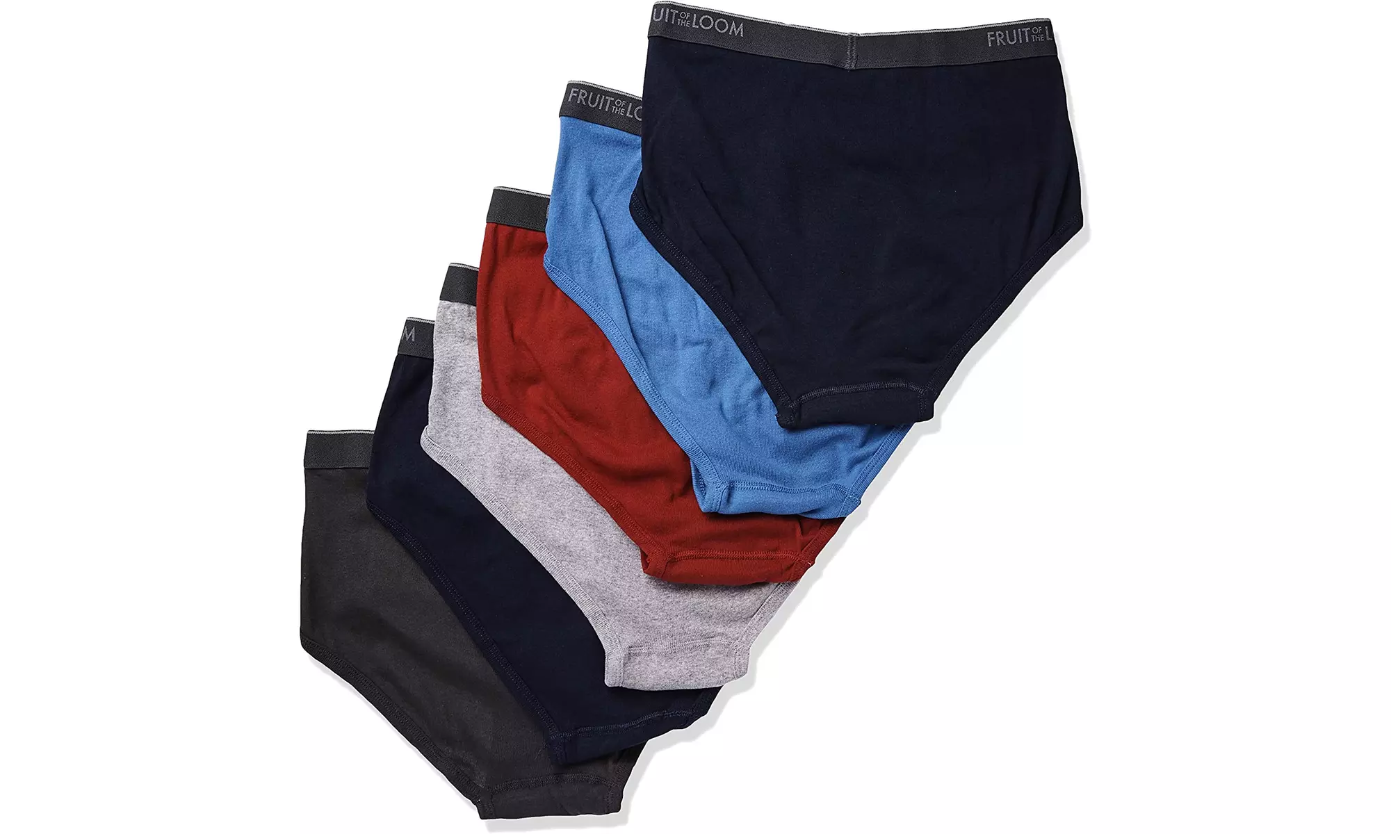 Random Dual Color 6 pack Fruit of the Loom Men's Fashion Briefs - Any colors