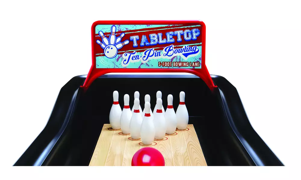 Sharper Image 10 Pin Jumbo Tabletop Bowling Set - Primary Image