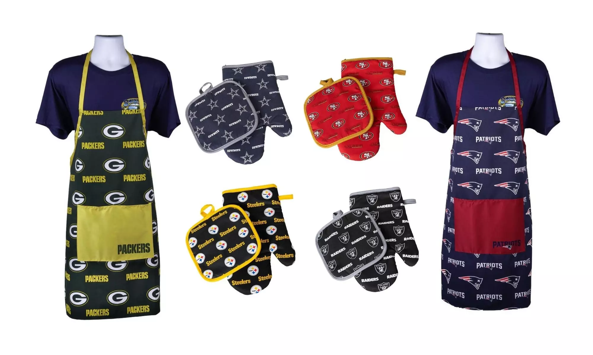 NFL Rush Logo BBQ Apron or Oven Mitt/Pot Holder Set - Primary Image
