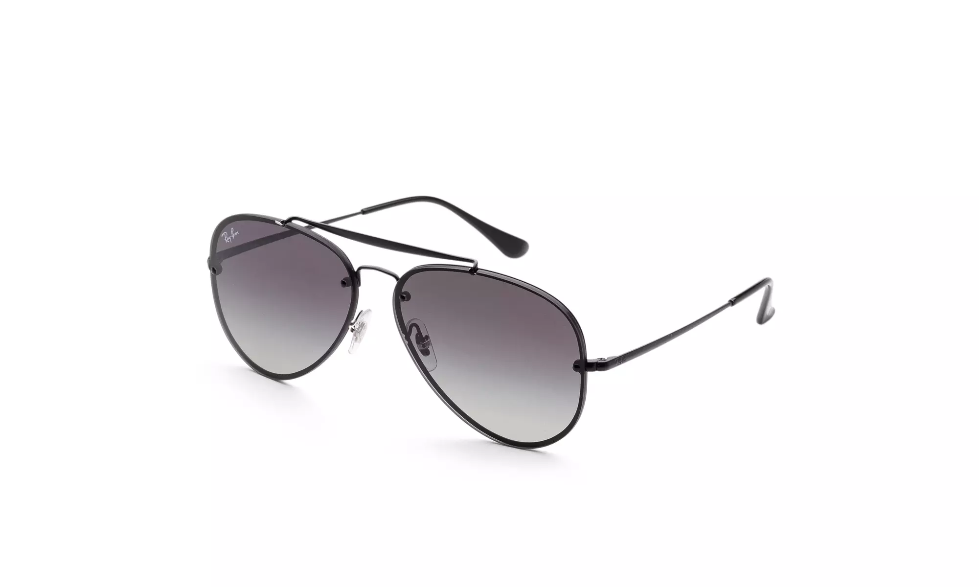 Ray-Ban Blaze Aviator Black Matte RB3584N 153/11 61-13 Large Gradient - Second Medium