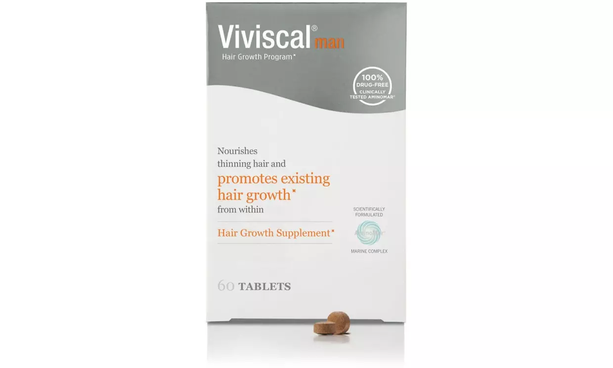 Viviscal Man Hair Growth Program Tablets 60 tablets - Primary Image