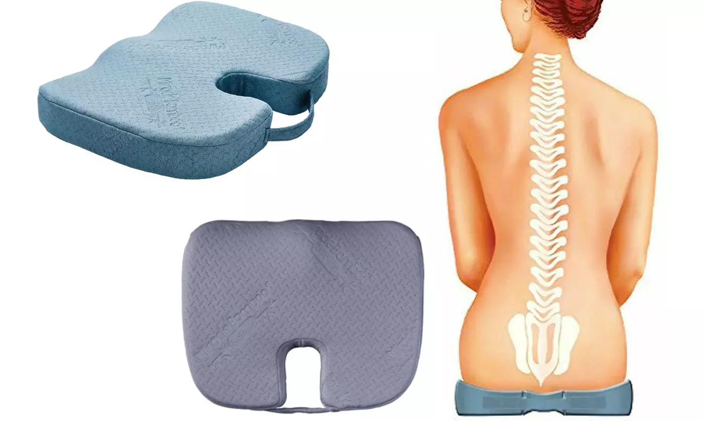 Miracle Orthopedic Car Chair Bamboo Cushion Comfort Seat Pillow Lumbar Corrector - Primary Image