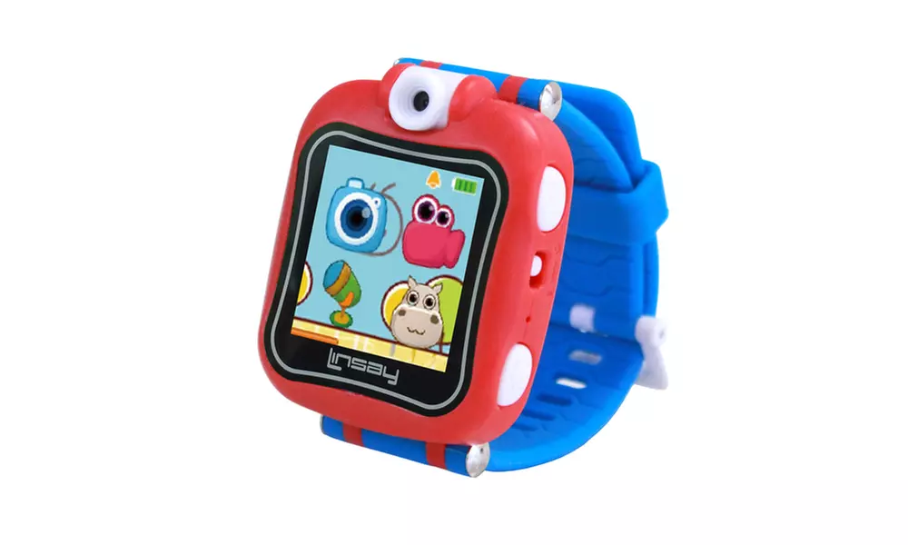 LINSAY 1.5" Kids Smartwatch 90 Degree Selfie Camera HD for Videos/Photos - Primary Image
