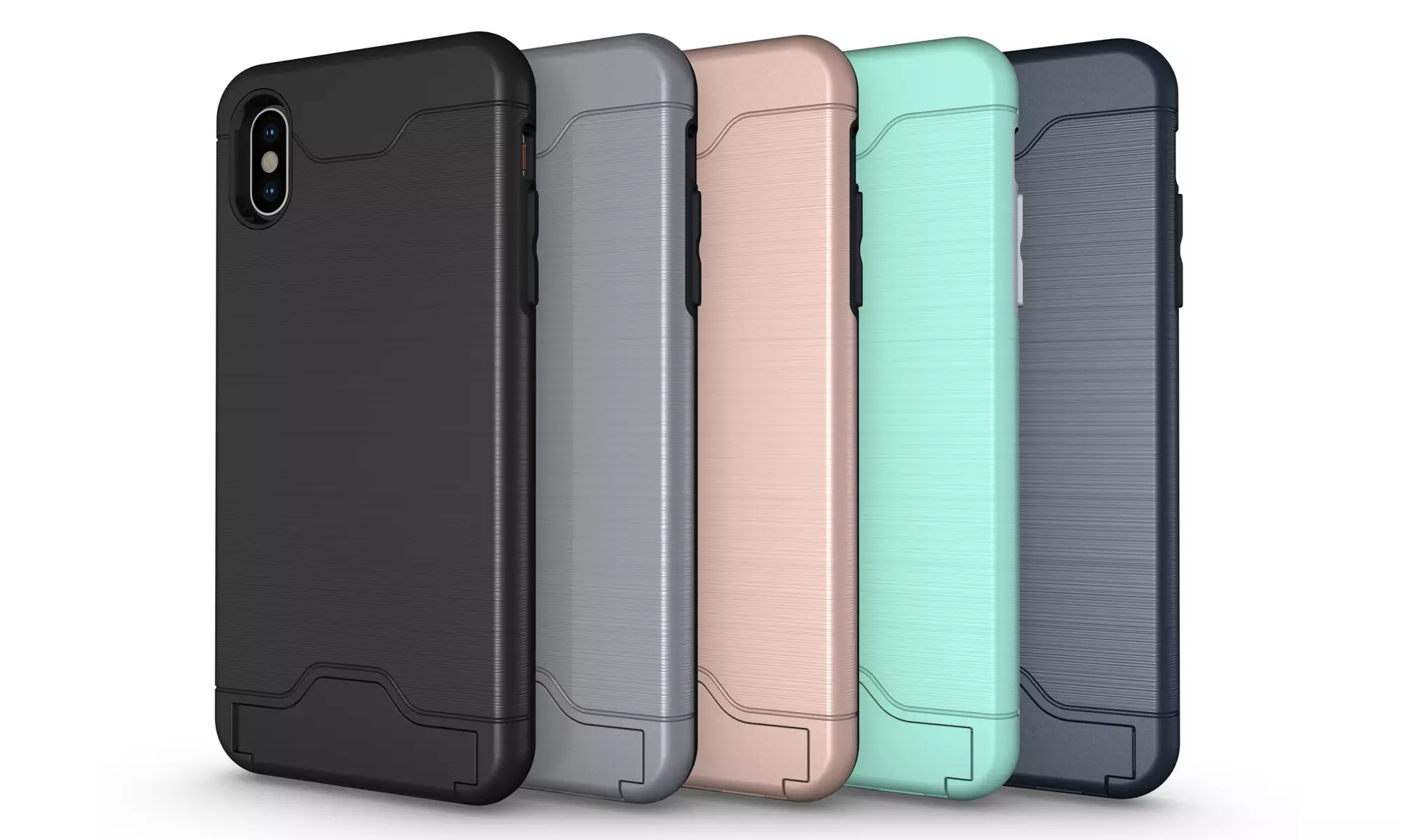 Waloo Credit Card Kickstand Case For iPhone XS, XR, XS Max - Primary Image