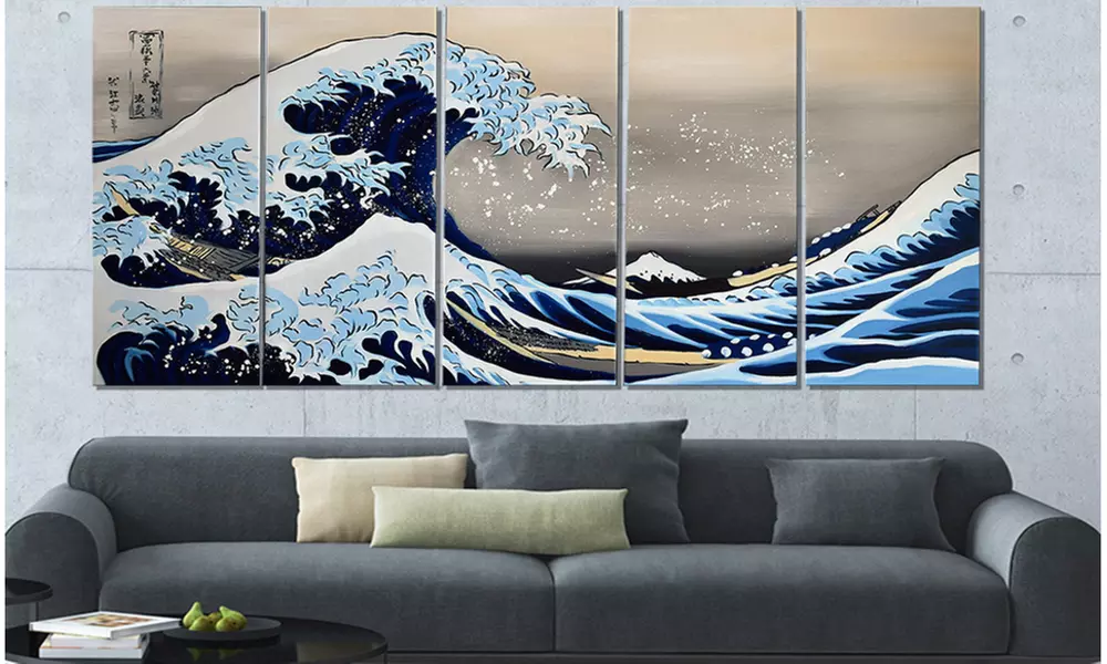 Gallery-Wrapped Large Hand-Painted or Canvas Print Wall Art - Primary Image