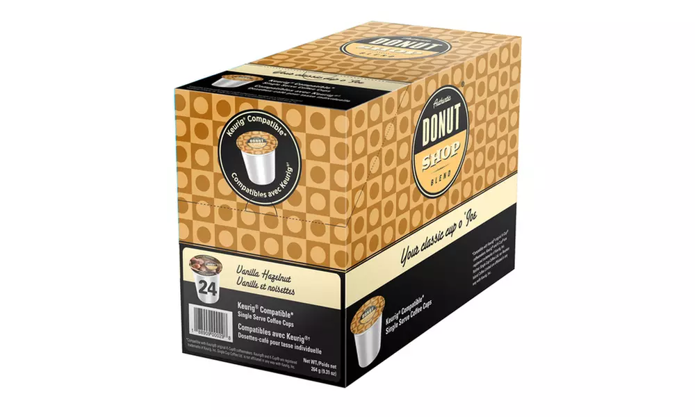 Authentic Donut Shop Blend Vanilla Hazelnut Flavored Coffee Single Serve Cups - Second Medium