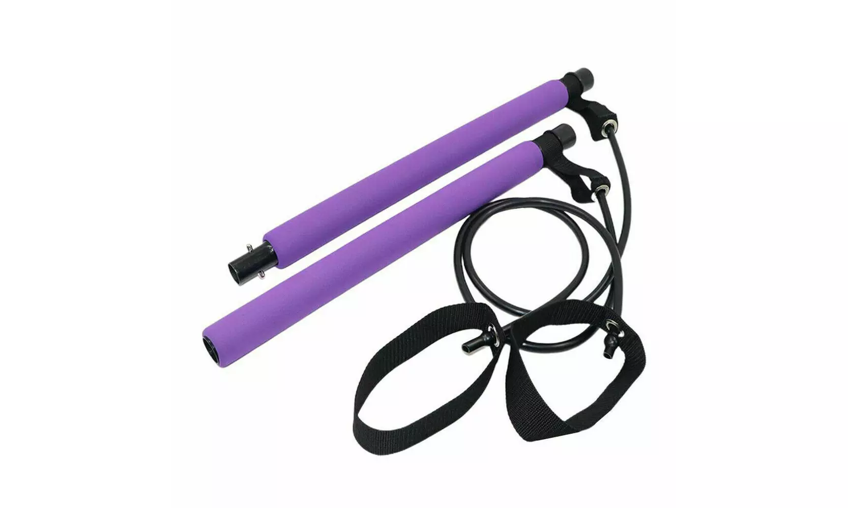 Home Gym Kit Pilates Bar Exercise Equipment Resistance Bands Fitness Yoga Stick - Second Medium