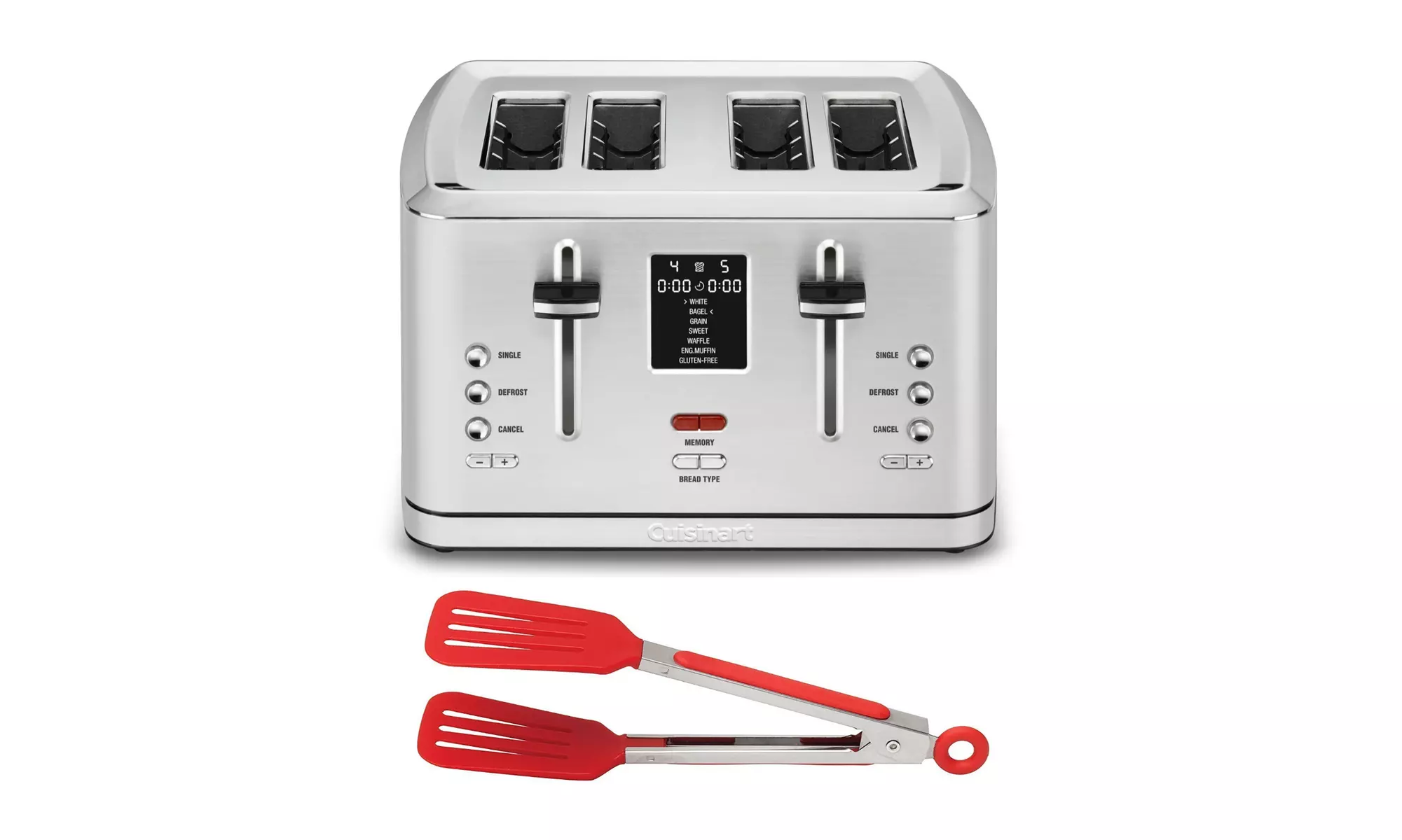 Cuisinart CPT-740 4-Slice Digital Toaster with MemorySet Feature, Flipper Tongs - Primary Image
