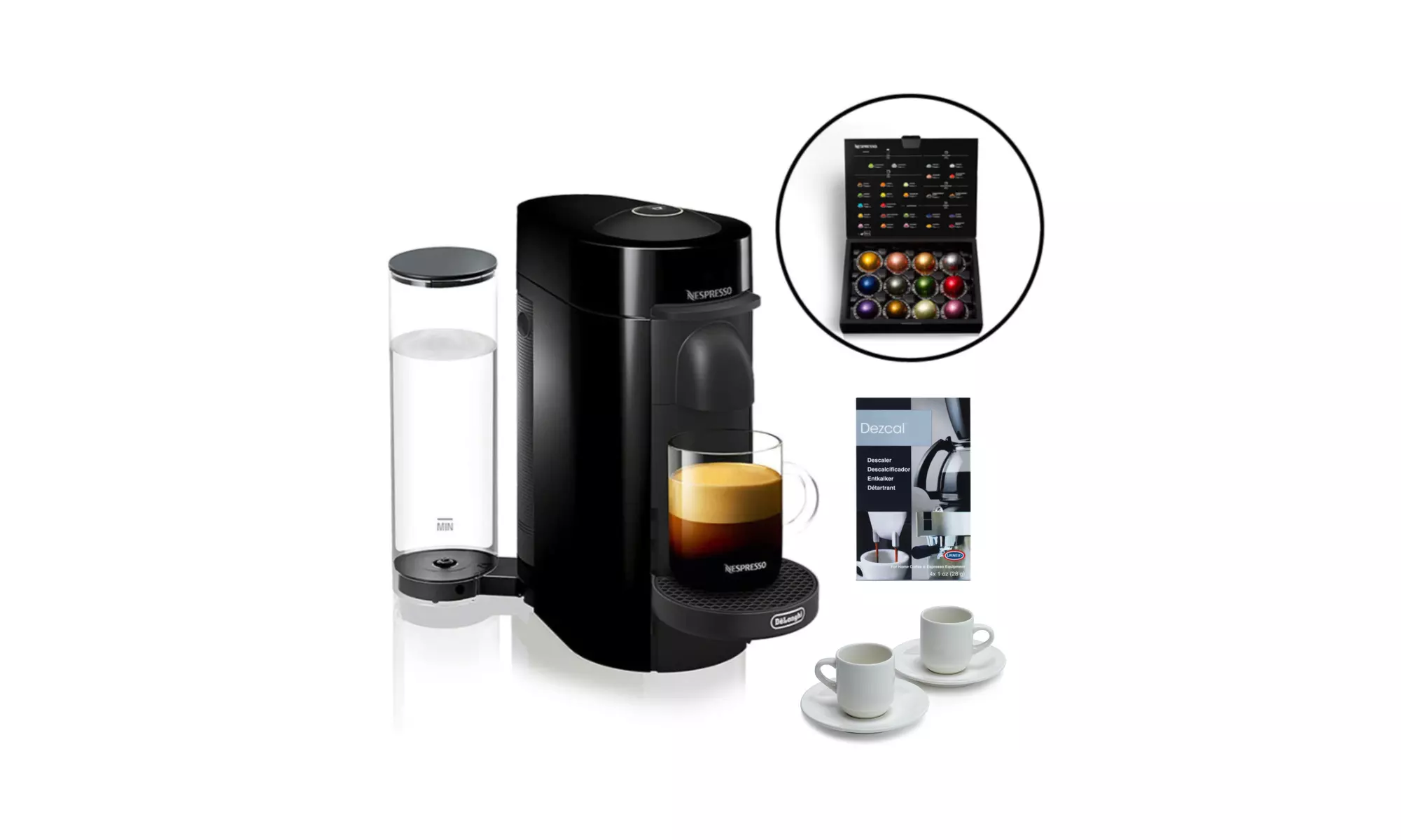 Nespresso Vertuo Plus Coffee and Espresso Machine by DeLonghi with Accessories - Primary Image