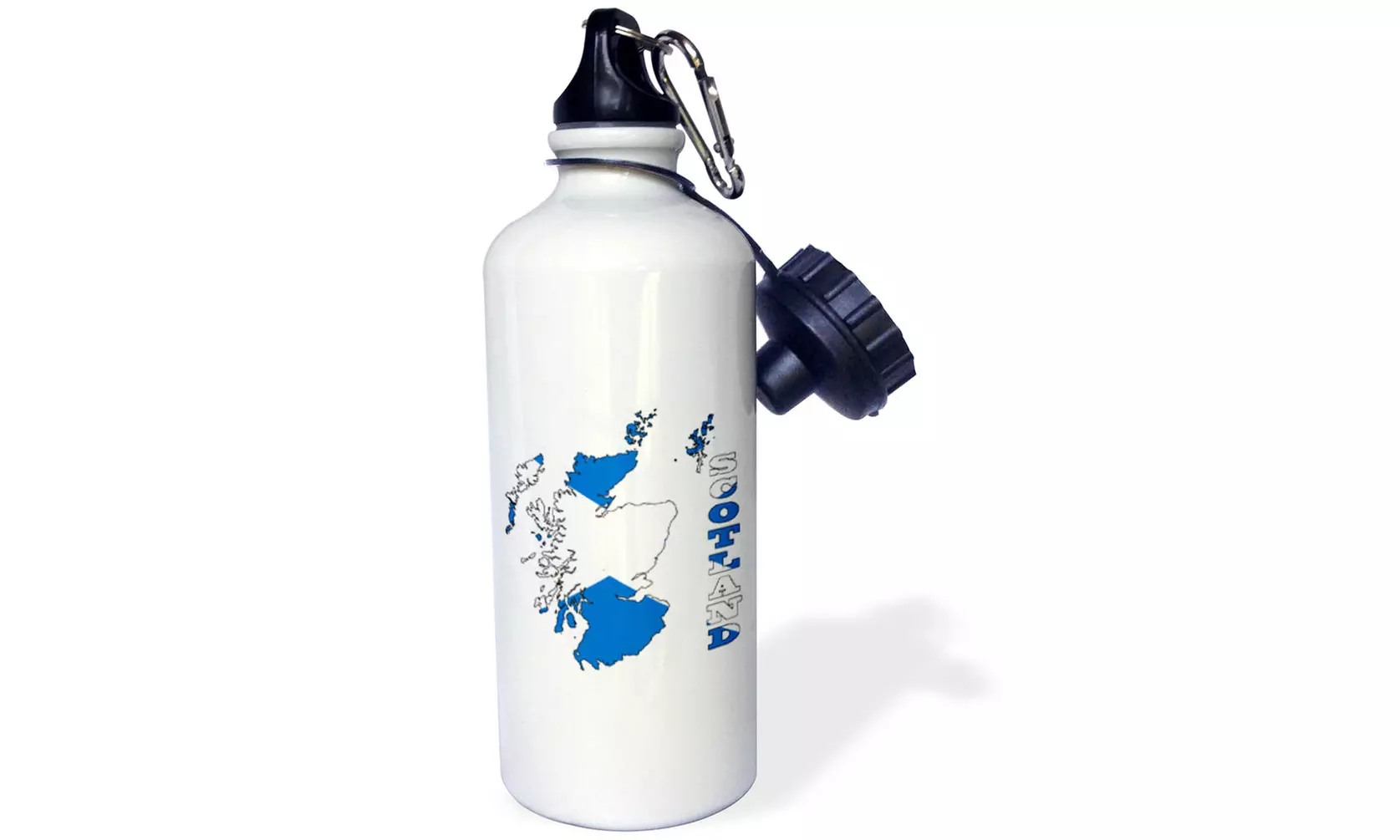  Water Bottle Flag of Scotland in outline map of Scotland and country name  - Primary Image