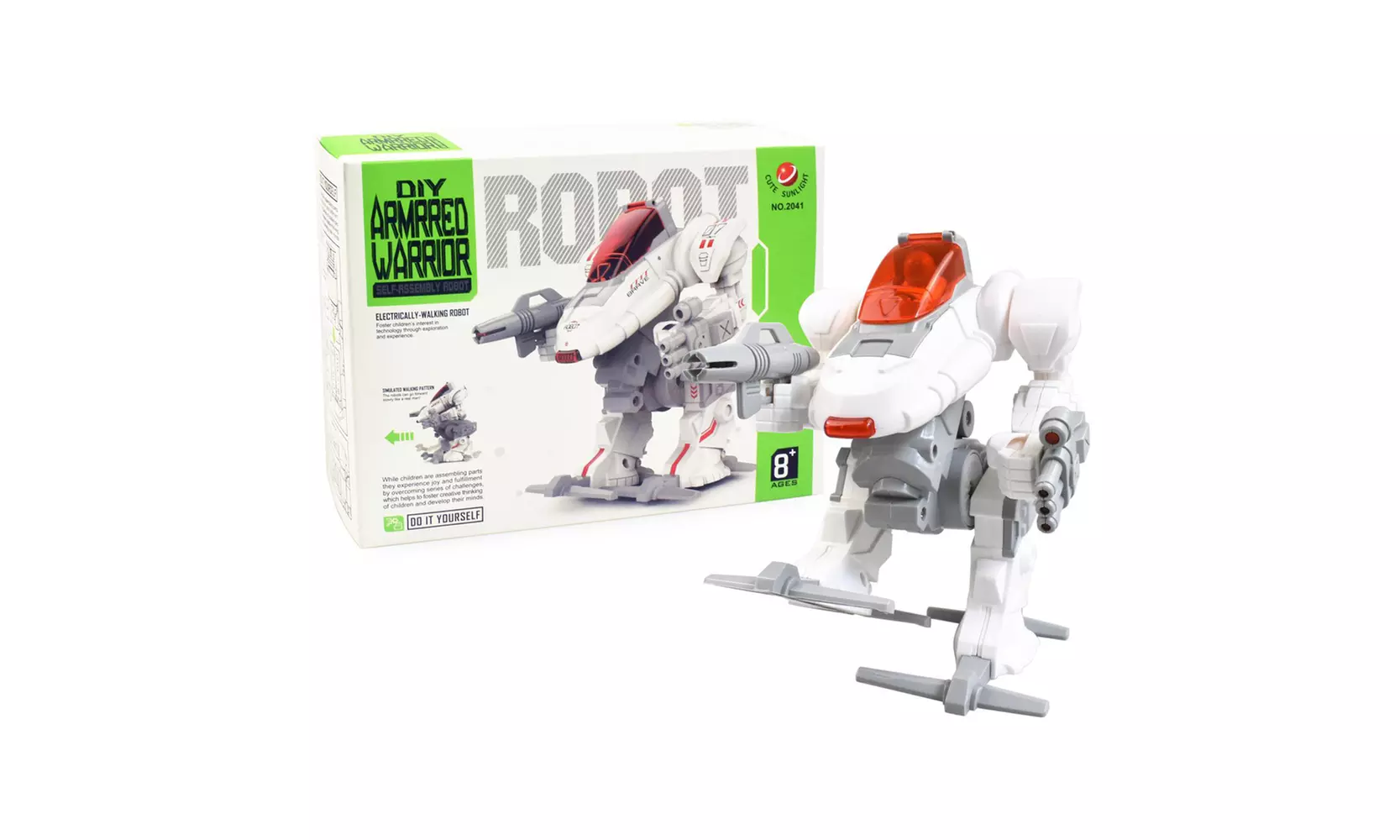 STEM DIY Armored Warrior Electric Walking Robot - Primary Image