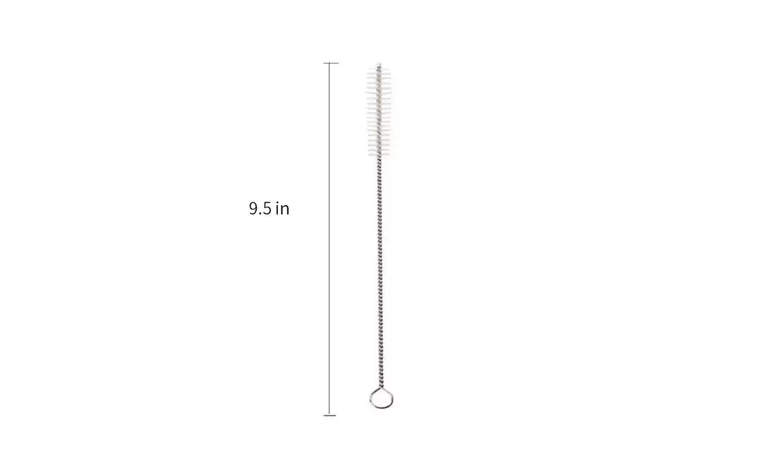 10.5 inch Long Reusable Stainless Steel Drinking Straws Brushes Kit